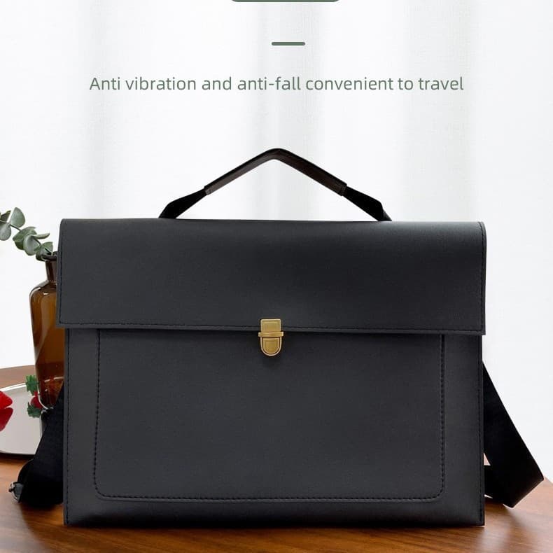 Factory Direct TE**MU Cross-border Hot Selling Korean Style PU Handbag Shoulder Laptop Bag Japanese Laptop Bag