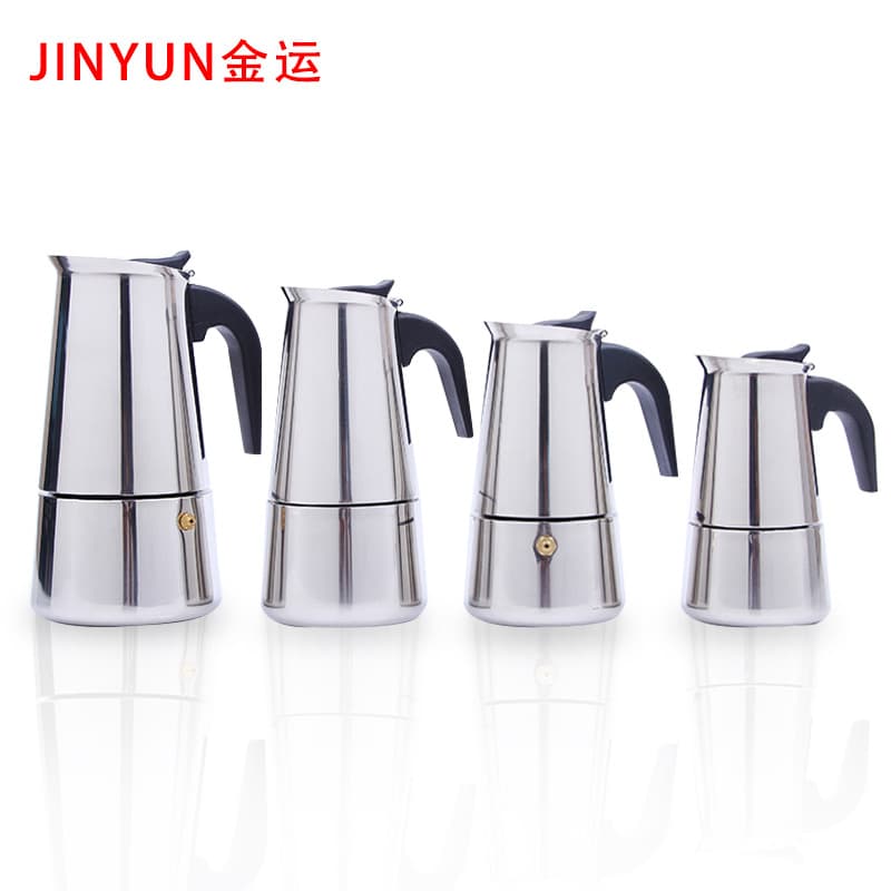 Cross-border Stainless Steel Italian Mocha Pot, Hot-selling European Espresso French Coffee Pot, Thermal Carafe Wholesale