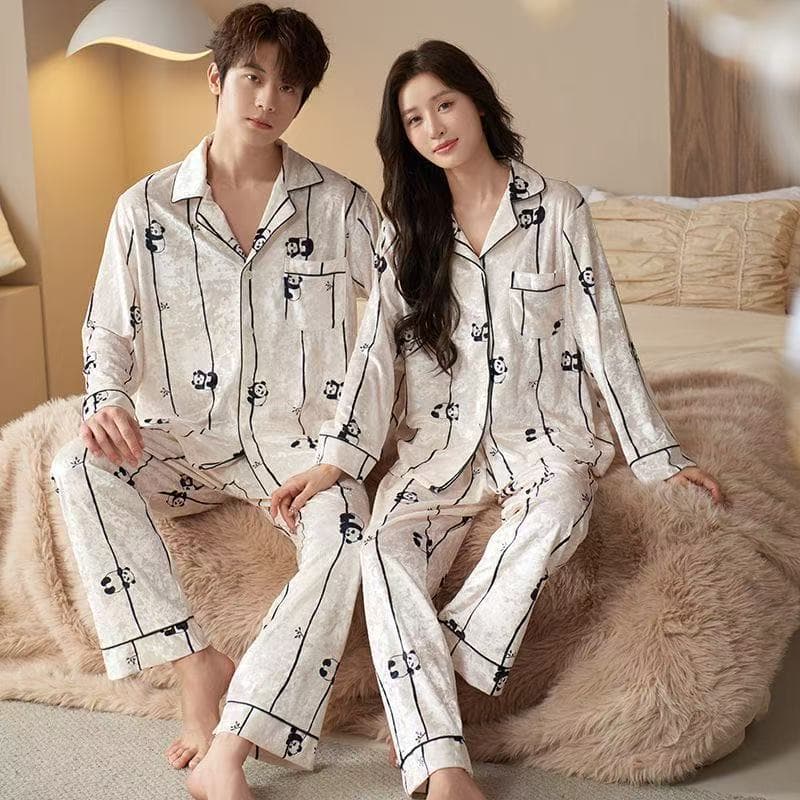 Women's Velour Cardigan Pajama Set for Autumn and Winter, High-End Thin Fleece Loungewear