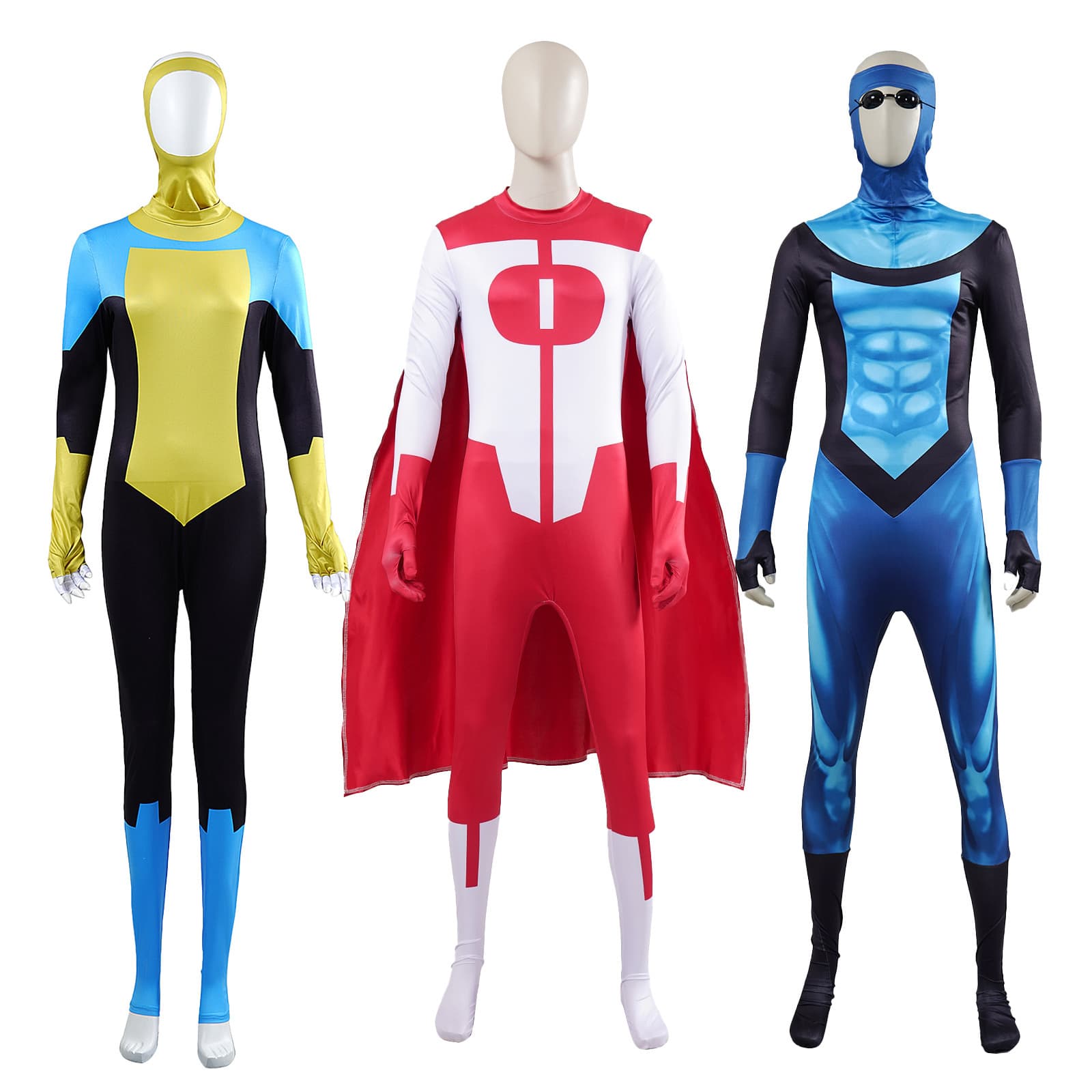Invincible OmniMan Cosplay Costume Halloween Anime Full Coverage Bodysuit Cross-border Men