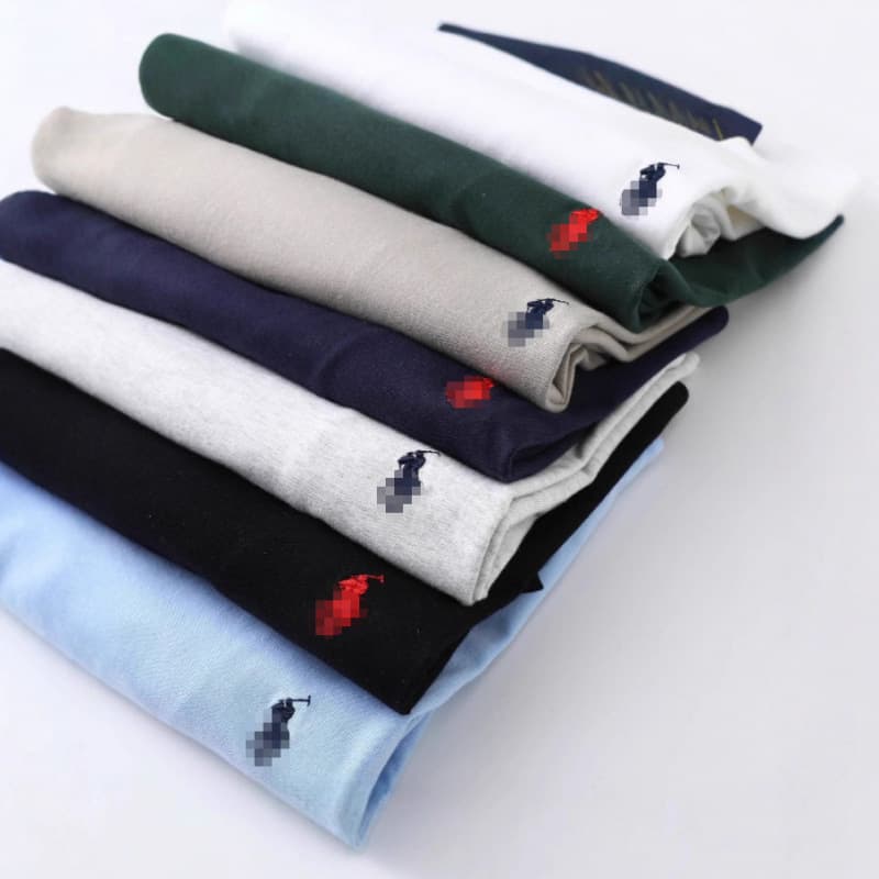 Cross-border Trade Supply, Negative RL Round Neck Short Sleeve Men's Summer Paul Polo Casual Cotton T-Shirt