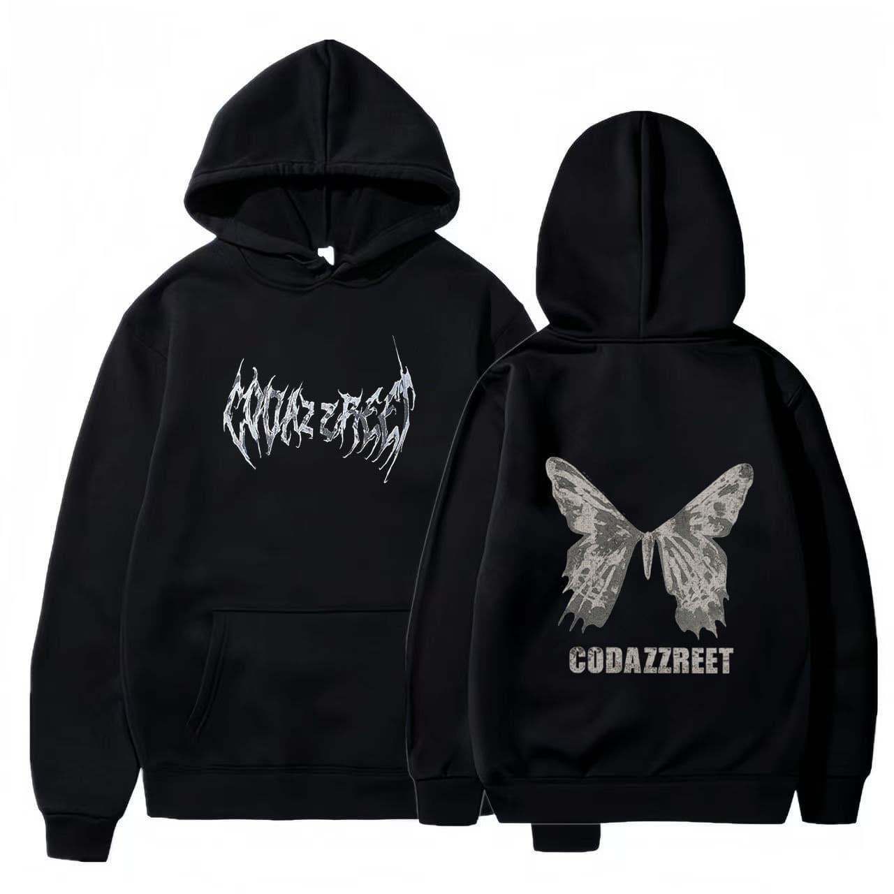 European and American Cross-Border American-Style New Hoodie for Men and Women, Couple Hip-Hop Butterfly Hoodie Street Jacket Top