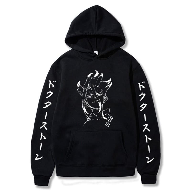 Cross-border Japanese Anime Dr. Stone Print Hoodie Spring Autumn Casual Unisex Top Long Sleeve Hooded Sweatshirt hoodie