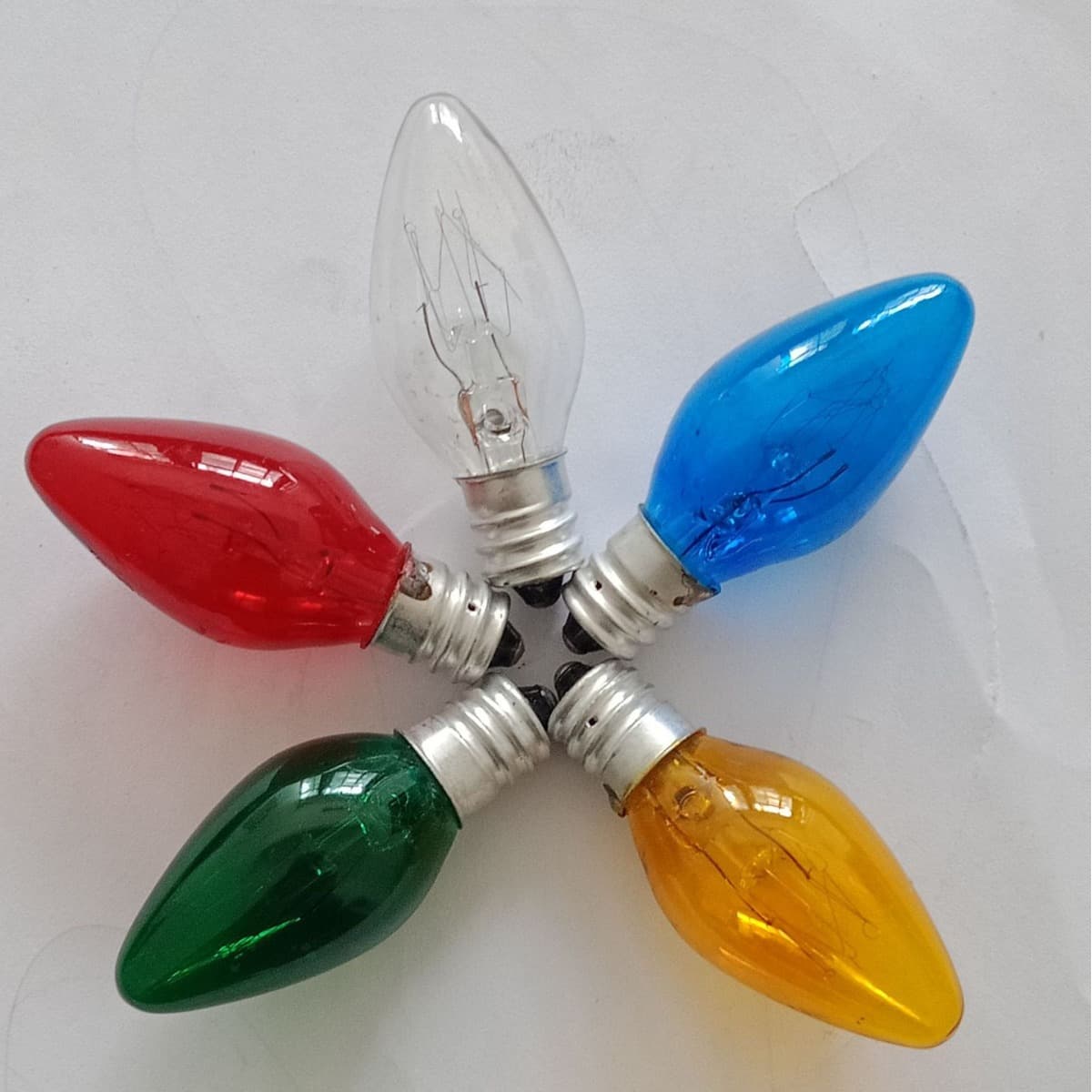 Professional Production and Sales C7 Small Bulb, Indicator Bulb, Transparent, Colored Decorative Bulb 220V
