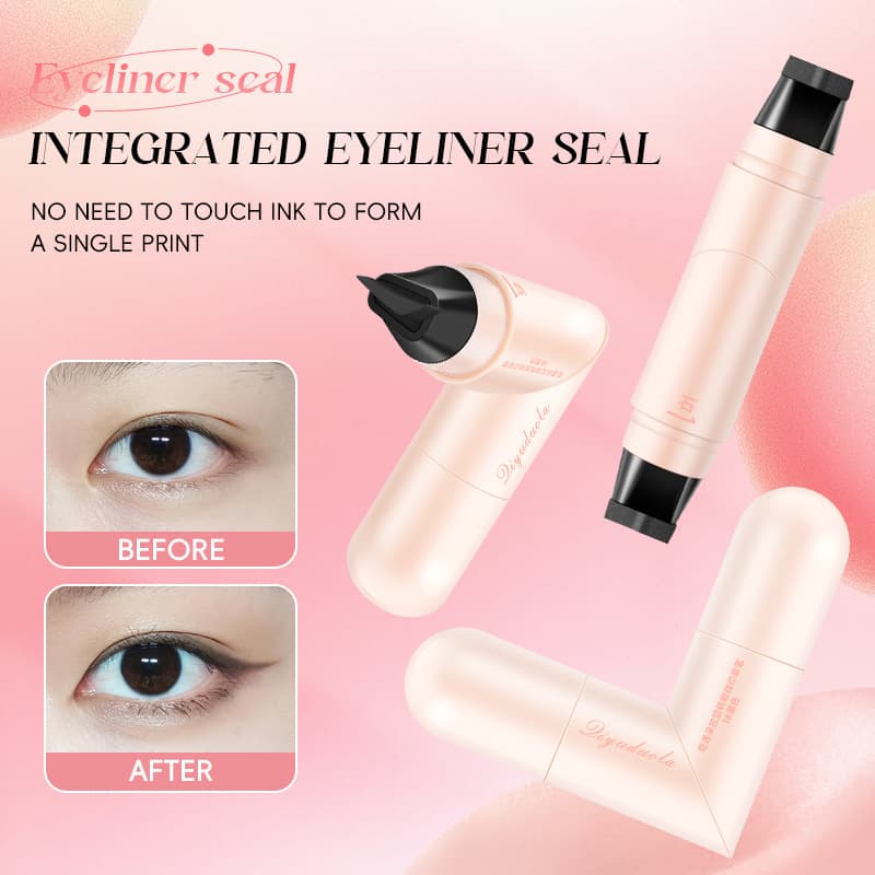 Cross-border EnjoyFancy Rotating Eyeliner Stamp Pen Quick-drying One-stamp Natural Long-lasting Double-ended Eyeliner Stamp