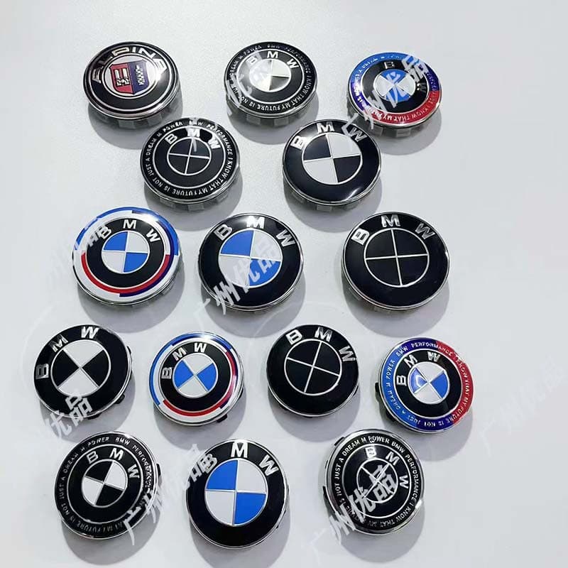 Suitable for various wheel hub caps for 3 Series, 5 Series, X Series modified cars, Thunder 68MM 56MM diameter center caps