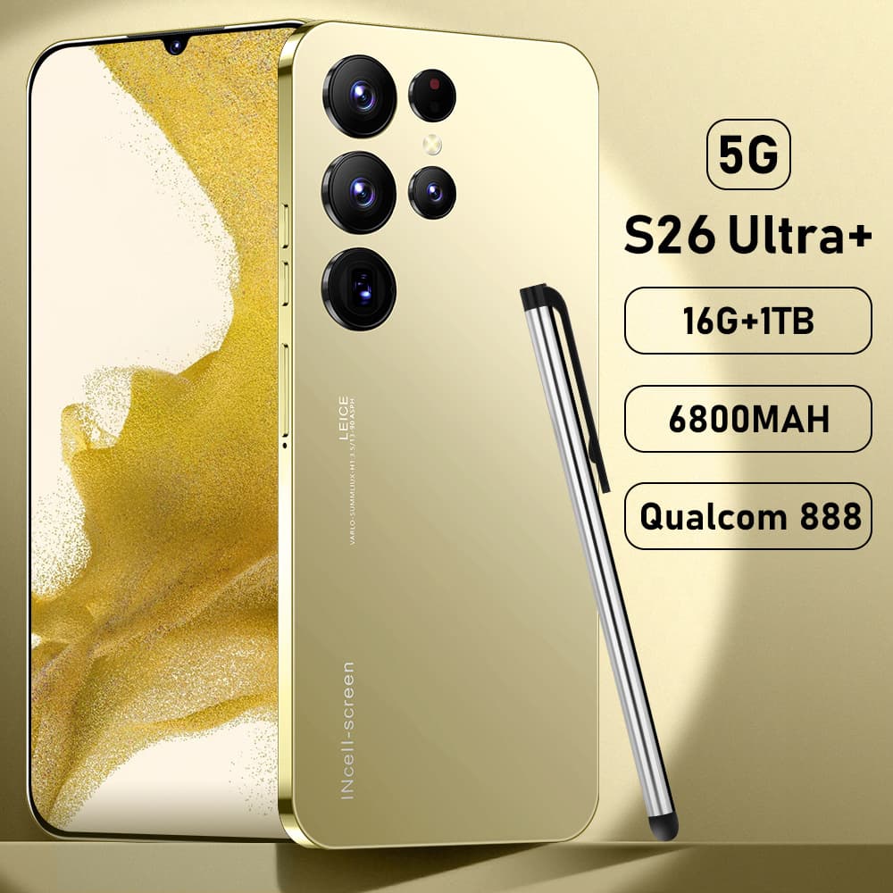 Cross-border S26+Ultra Foreign Trade Exclusive Phone 7.3 Large Screen HD 16+1TB Large Memory Phone Source Factory