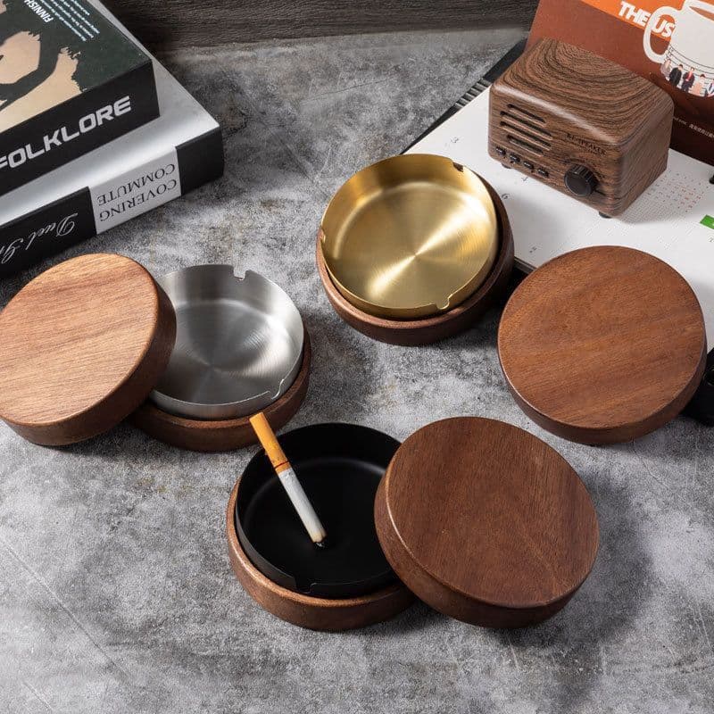 Creative Ashtray with Lid, High-Quality Car Ashtray, Office Ashtray, Home Ashtray, Wholesale Ashtray