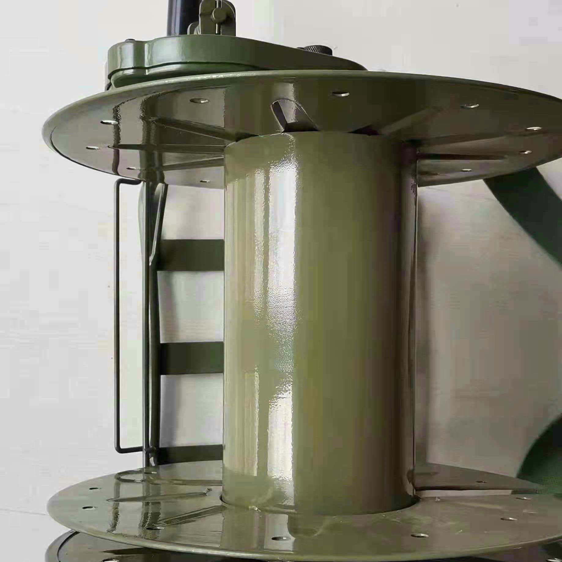 Factory wholesale communication engineering cable pay-off frame portable shoulder strap manual winding reel field wire winding drum