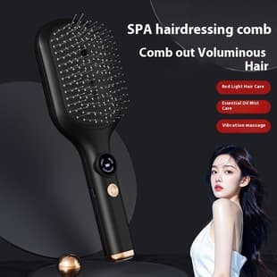 Red Light SPA Scalp Massage Comb, Essential Oil Atomization, Air Cushion Comb, Hair Growth Serum Applicator, Hair Care Straightening Comb