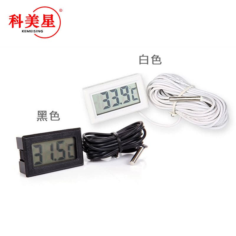 Direct Supply Mini Embedded Digital Thermometer for Aquarium and Refrigerator with Waterproof Probe TPM-10