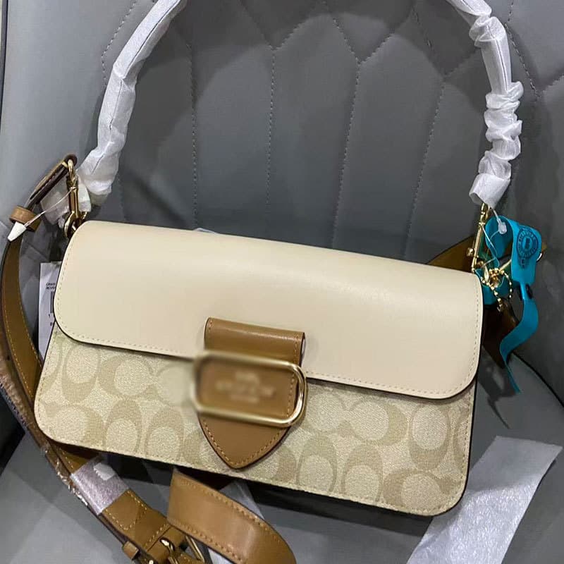 Coach C Morgan Classic Monogram Canvas Shoulder Bag, Crossbody Bag for Women