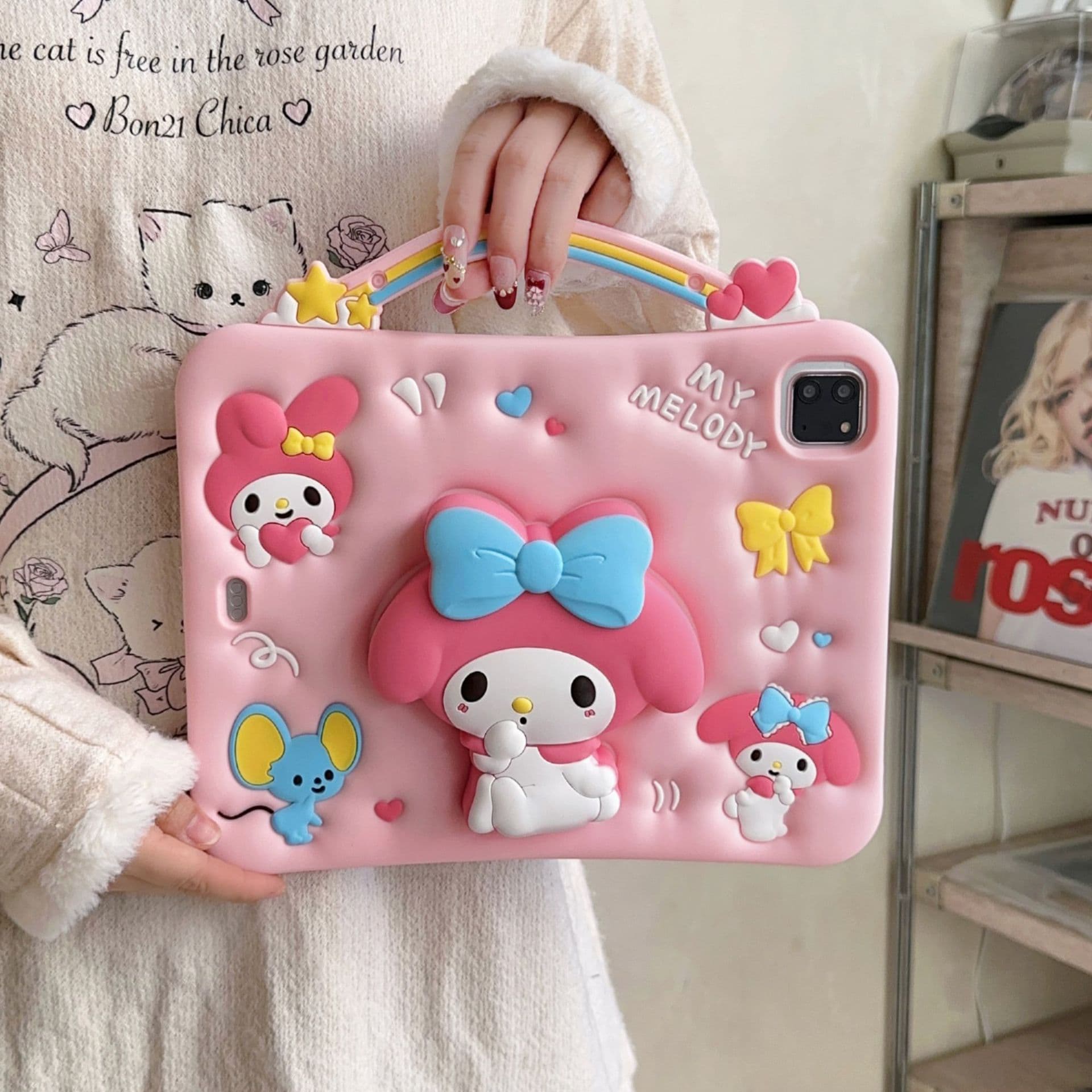 360-Degree Rotating Ipad9/8 Protective Case 10.2inch Air5 Ninth Generation 11inch Anti-Fall Silicone Case Suitable for Ipad10