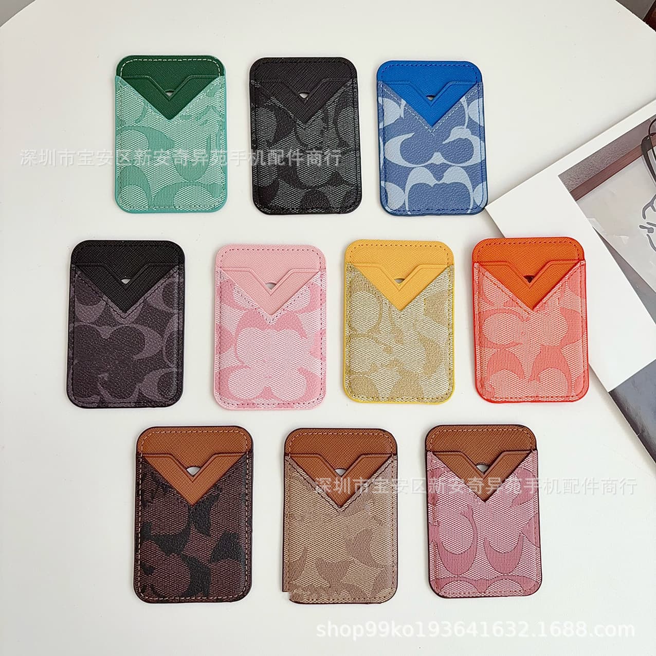 ID Card Holder Cross-Border Hot Seller Magnetic Phone Case for iPhone Card Holder Strong Magnet ID Card Case Wholesale