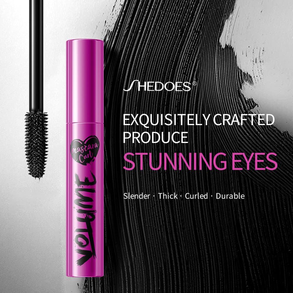 Shedoes Cross-border Best-selling Mascara Waterproof Sweat-resistant Natural Long-lasting Volumizing Lengthening Smudge-proof Factory Wholesale