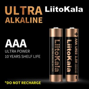 LiitoKala 1.5V AAA LR03 Alkaline Battery, Leak-Proof, Eco-Friendly, for Remote Controls and Toys