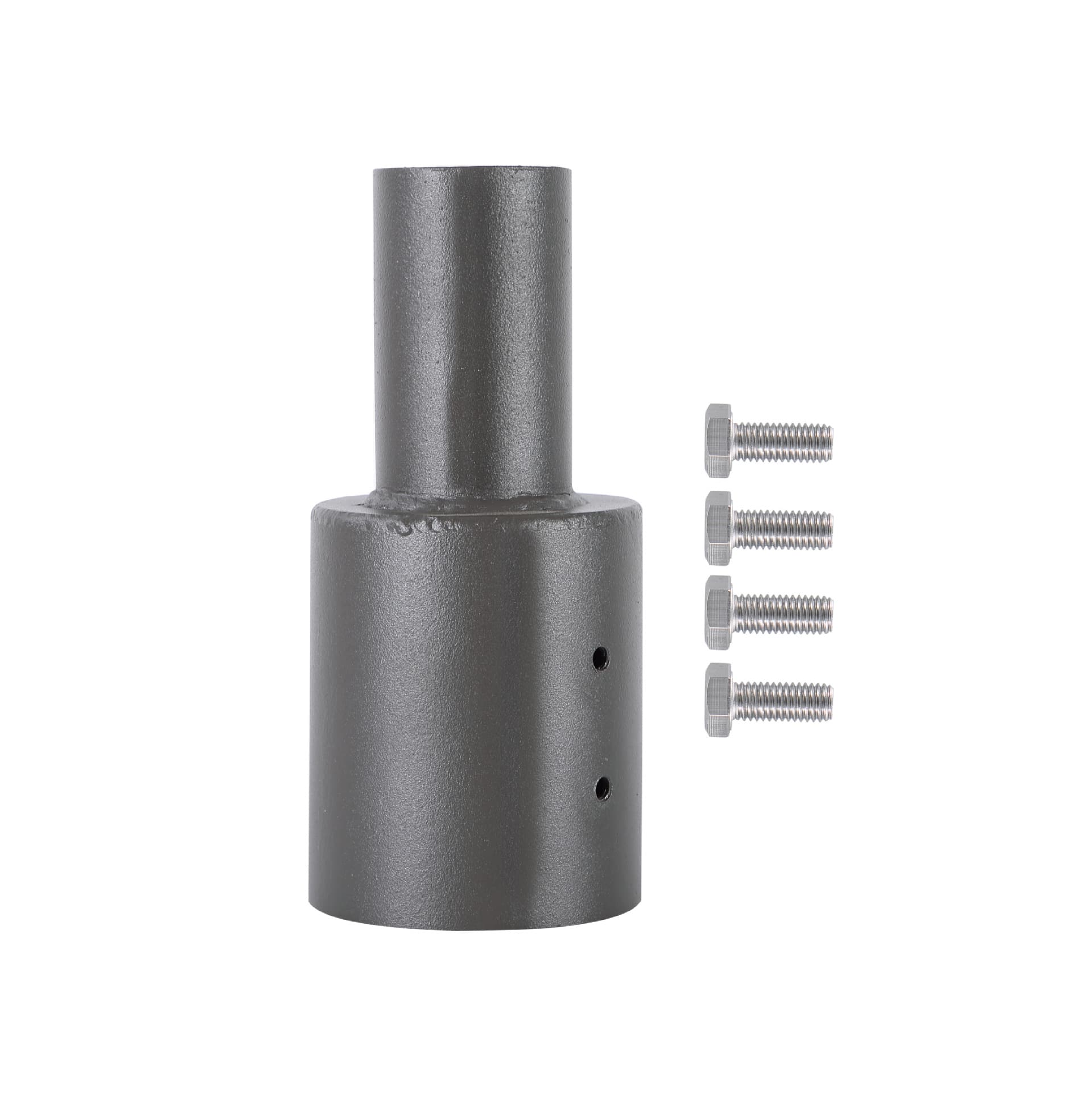 Selling iron street light brackets, 60mm to 100mm robotic automatic welding light pole adapters.
