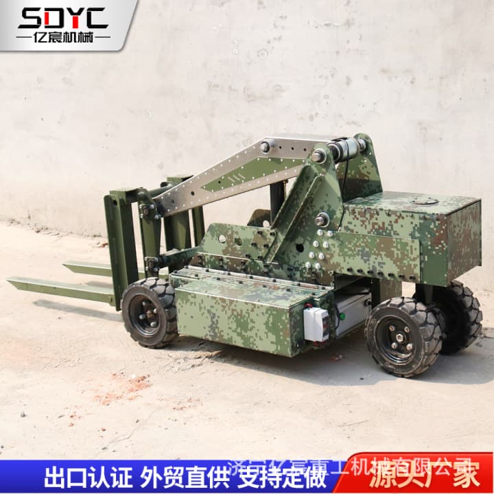 Export Small Tank Forklift Remote Control Electric Travel and Lifting Logistics Warehouse Loading/Unloading Stacking Vehicle