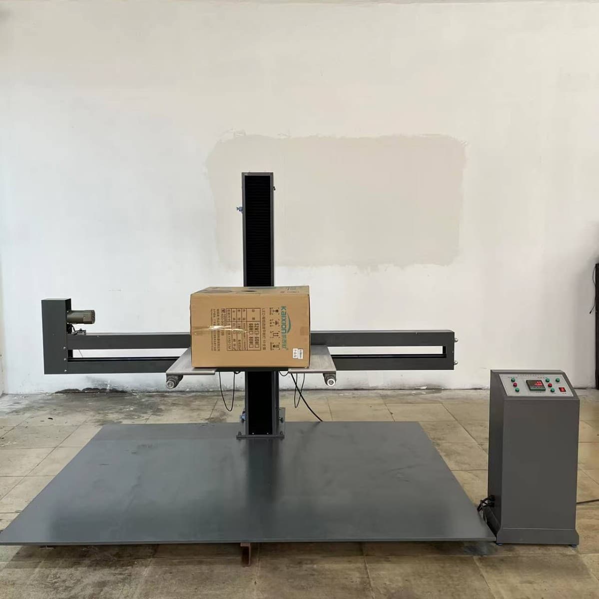 Large Dual-Arm Dual-Wing Automatic Width Adjustment Drop Tester Simulates Packaging Box and Package Free Drop Tester