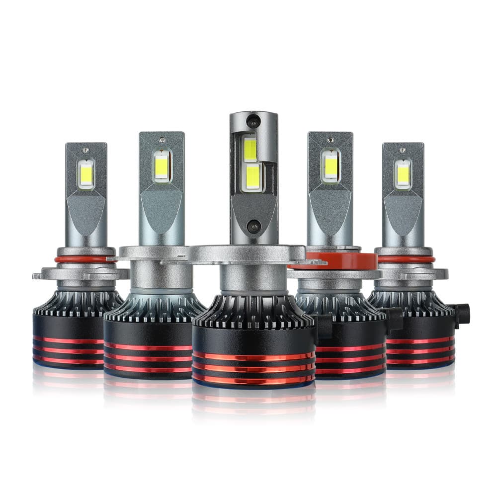 New Cross-border M8pro Car LED Headlight H4 High/Low Beam Universal High Power Single Copper Tube Modified H7 Car Light