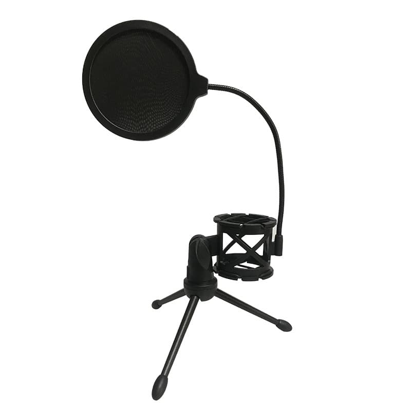 Cross-border Hot Seller Desktop Microphone Stand Tripod Mic Stand Compatible with Condenser Microphone Set