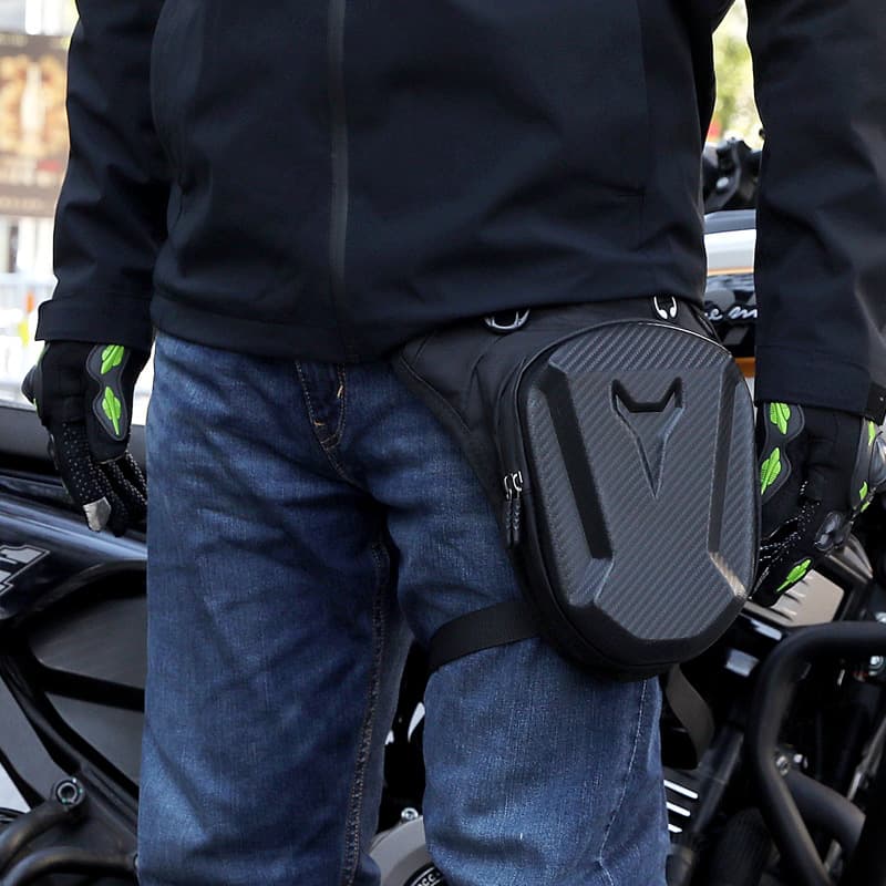 Motorcycle Leg Bag, Motorbike Crossbody Bag, Rider Waterproof Waist Bag, Cycling Chest Bag for Men, Tactical Gun Bag, Cross-border Amazon