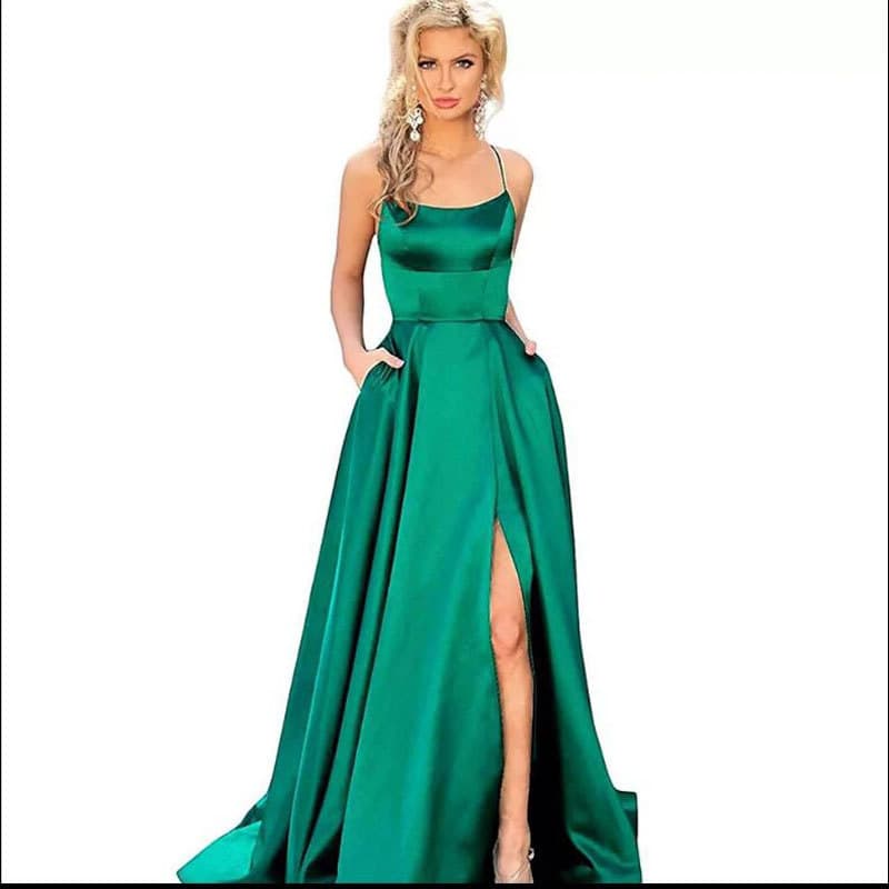 New Sexy Halter Split Long Evening Dress for Amazon, AliExpress, Wish, and Independent Sites in European and American Markets