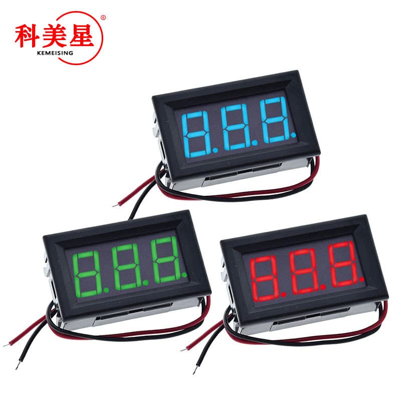 0.56 inch 2-Wire DC Voltmeter DC4.5V-30.0V Digital Voltage Meter Digital Display Panel