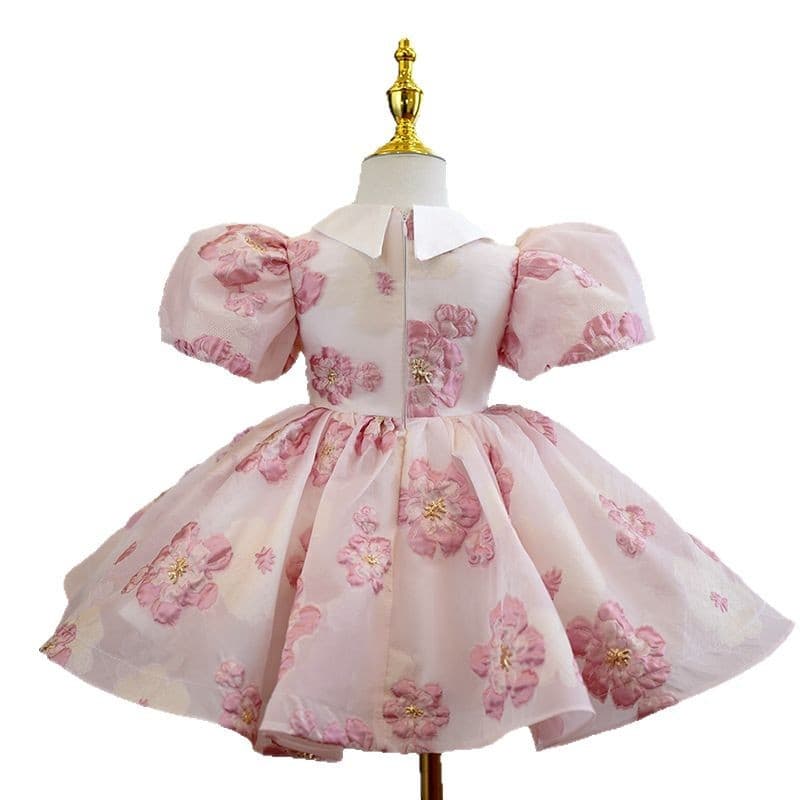 Girls' Formal Dress Piano Performance Flower Girl Wedding Princess Dress Children's Host Birthday Party Costume