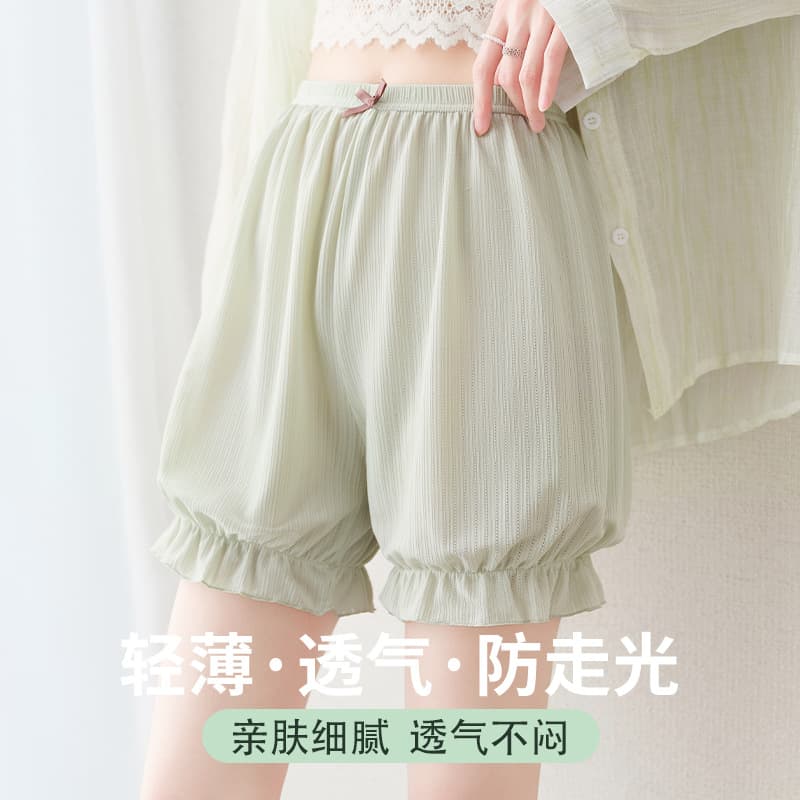 Pumpkin pants safety pants for women, anti-exposure summer, thin and wearable, new loose ice silk lantern bottoming shorts 2026