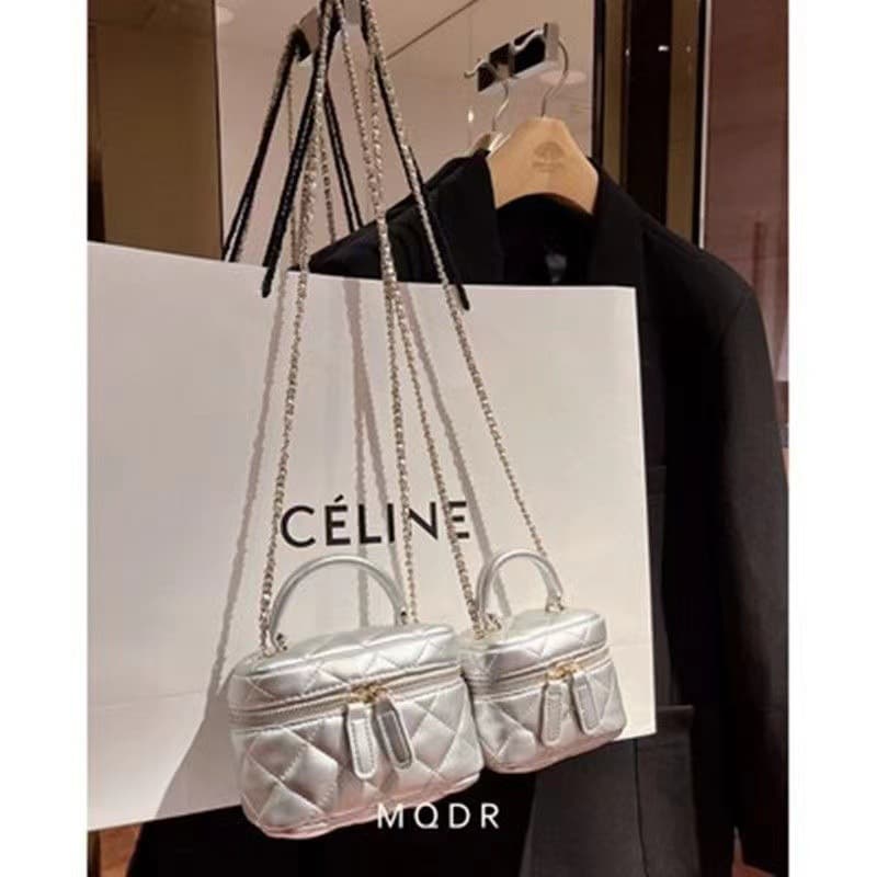 High-End New Style Chanel-Inspired Quilted Chain Versatile Small Bag 2026 Trendy Handbag Shoulder Crossbody Small Round Bag