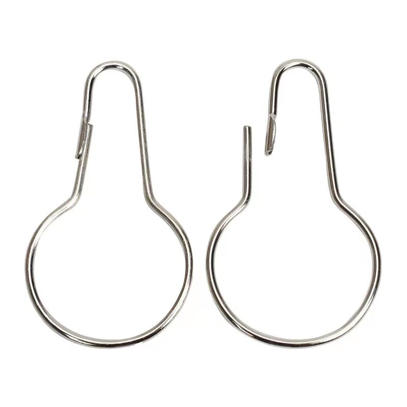 Manufacturer Wholesale Metal Galvanized Shower Curtain Hook Gourd Hook Curtain Hook Accessories