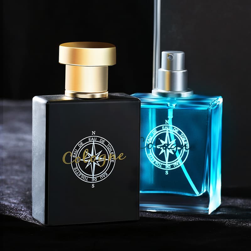 Blue Cologne Men's Perfume Lulanzi Long-Lasting Light Fragrance Date Marine Fragrance Gentleman Woody Fragrance Masculine Fragrance