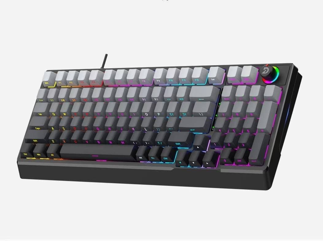 Deiog Wired Mechanical Keyboard AK98 Red Switch Esports Gaming Keyboard RGB Backlit Keyboard