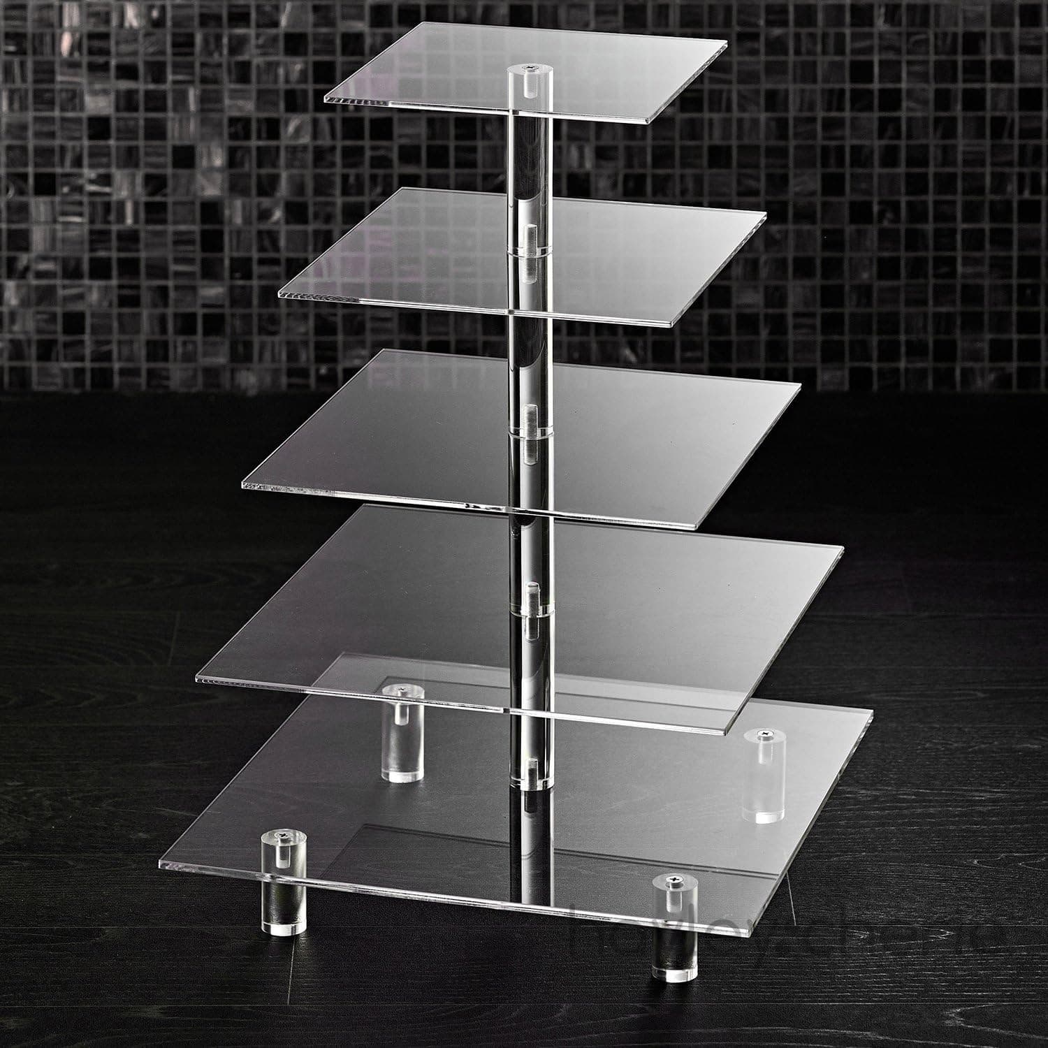 Layer Acrylic Cupcake Tower Cake Stand Cross-border Acrylic Cupcake Stand Dessert Display Stand
