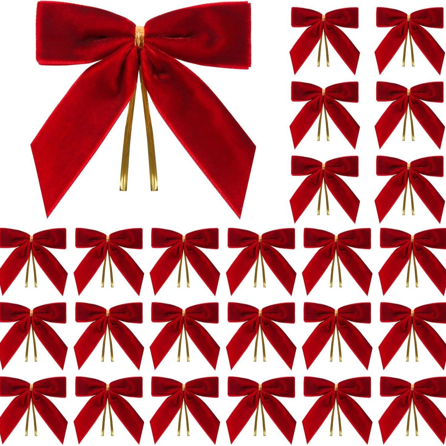 Velvet Bow Accessory Cross-border Hot Selling Gift Wrapping Wedding Party Home Decoration Christmas Tree Ornament