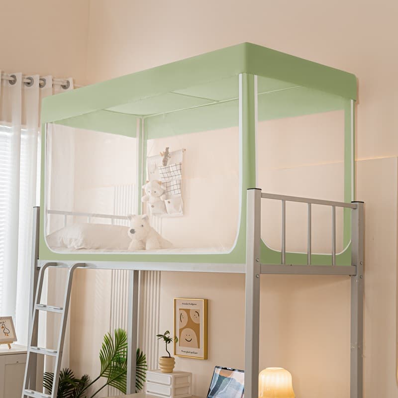 All-Inclusive Student Dormitory Mosquito Net for Junior and Senior High School Students, Designed for Bunk Beds, Unobstructed and Retractable, 0.9m