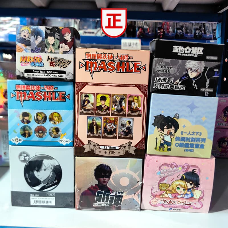 Genuine Japanese Anime Goods Official Can Badge Haikyuu Detective Conan Spy x Family Blind Box Wholesale