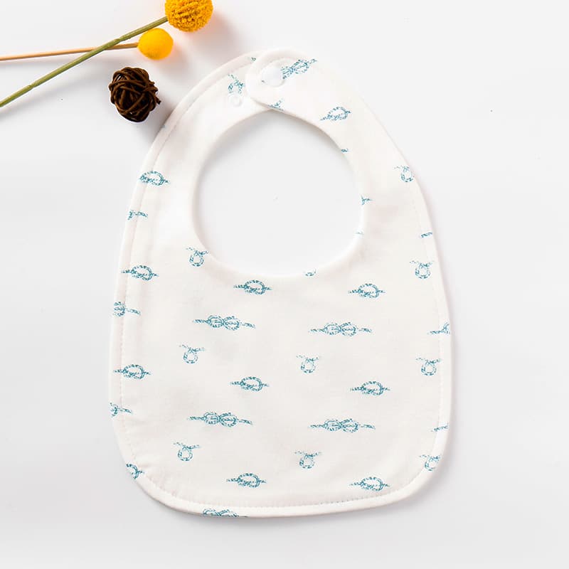 Baby Bib U-Shaped Drool Bib Toddler Mealtime Bib Infant Pure Cotton Waterproof Spit-Up Bib Boys Thickened Extra Large Feeding Bib