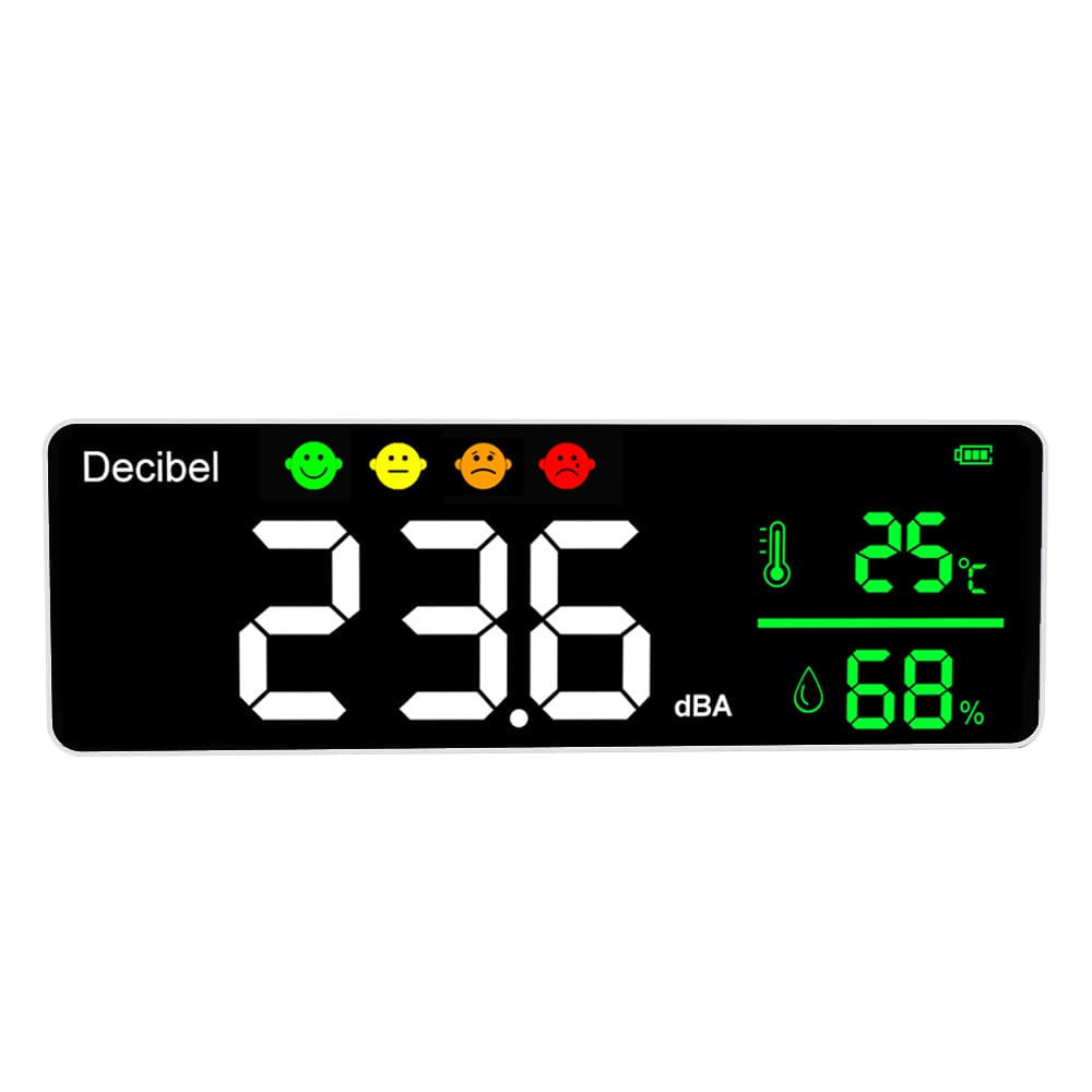 Wall-mounted Noise Meter Sound Level Meter for Home Use, Decibel Meter Volume Measuring Instrument with Drop Shipping