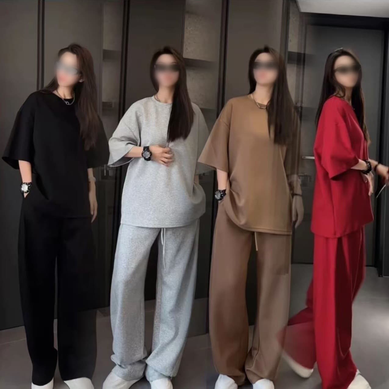 Summer Casual Set Fashionable Trendy Design Comfortable Breathable Simple Versatile Loose Solid Color Men's Two-Piece Set