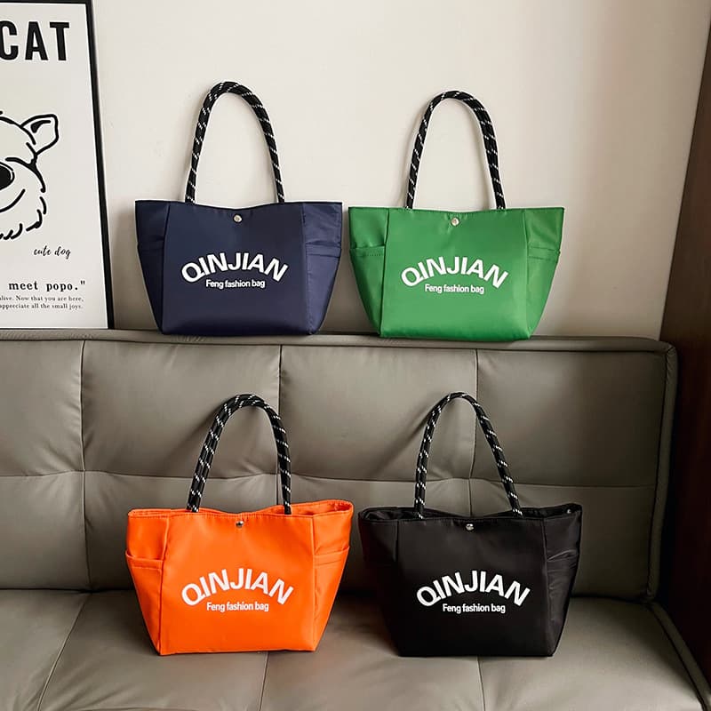 New Cross-Border Simple Letter Tote Bag, Mommy Bag, Commuter Shopping Tote, Casual Storage Bag