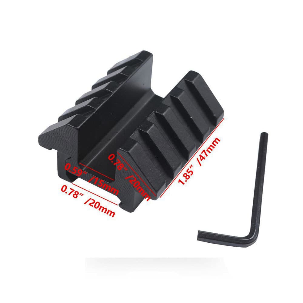 45-Degree Side Rail 20mm Side Rail Red Dot Sight Mount Clamp Bracket