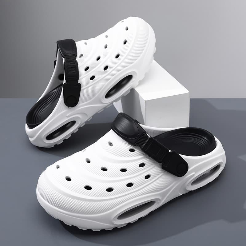 Live Hot Selling Men's Summer Crocs EVA Arch Support Heightening Detachable Beach Shoes Factory Direct