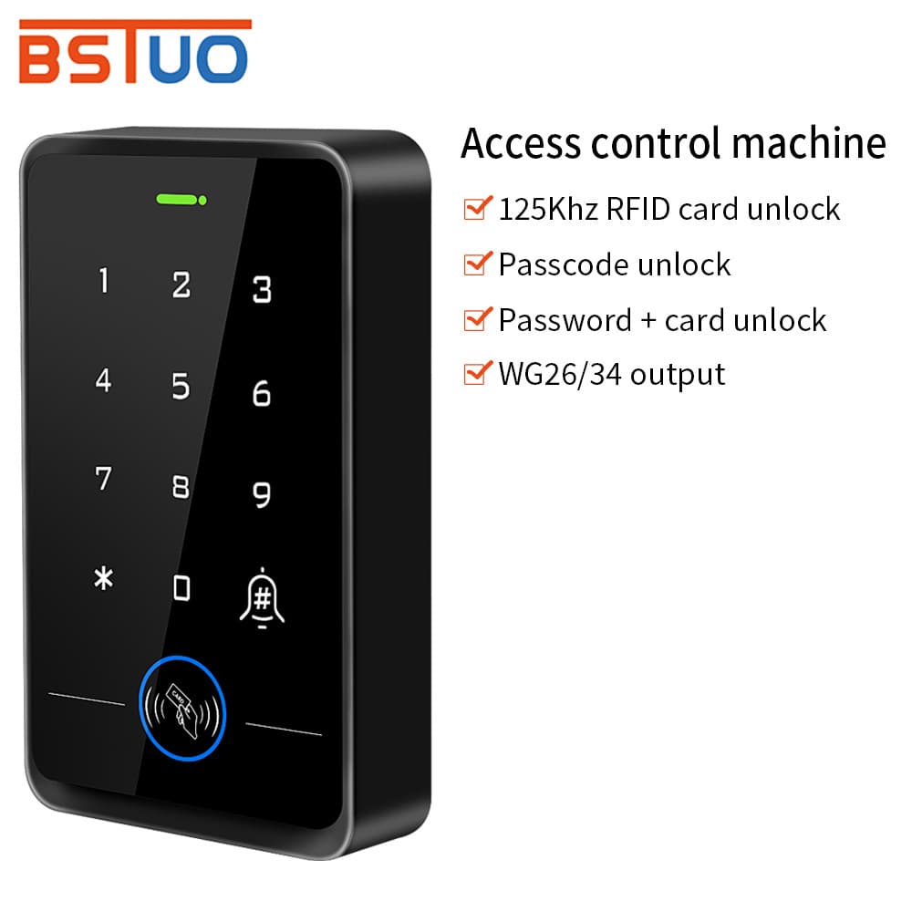 Outdoor Waterproof Keypad and Card Smart Access Control All-in-One, Wiegand Input/Output, Electric Lock, Magnetic Lock