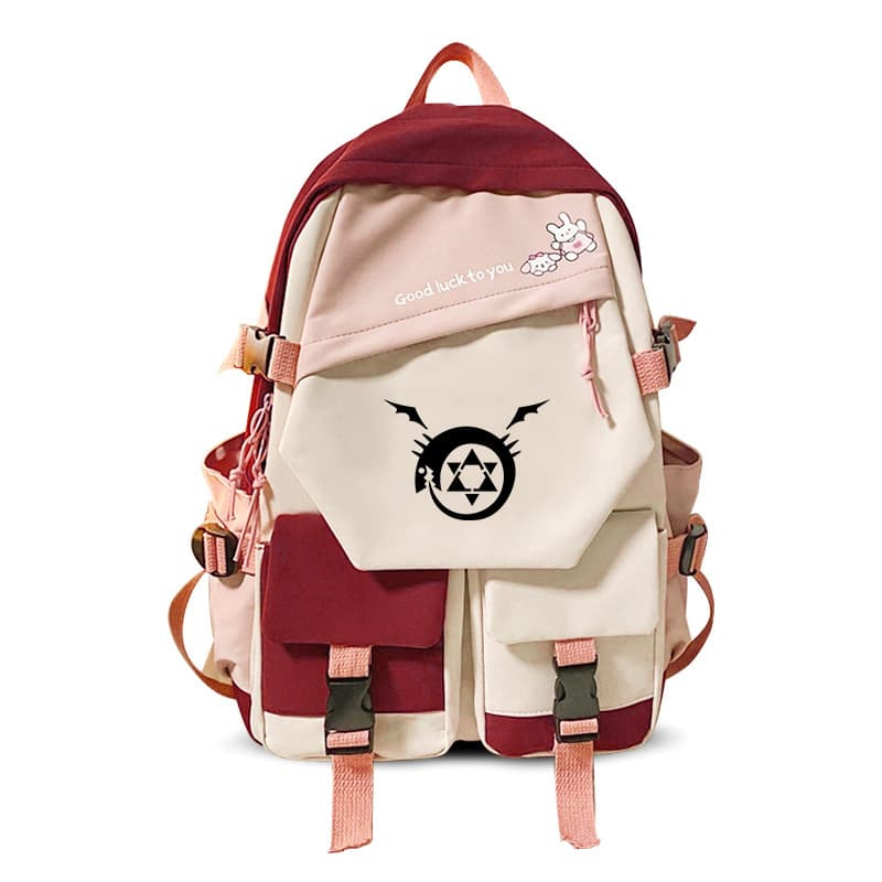 Fullmetal Alchemist school bag backpack two-dimensional animation peripheral male and female students campus fashion trend backpack