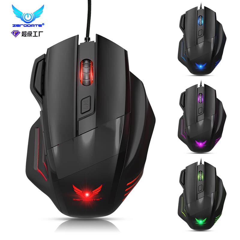 Cross-Border Best-Selling Gaming Mechanical Mouse for PUBG, 7-Button RGB Breathing Light, Universal for Desktop and Laptop