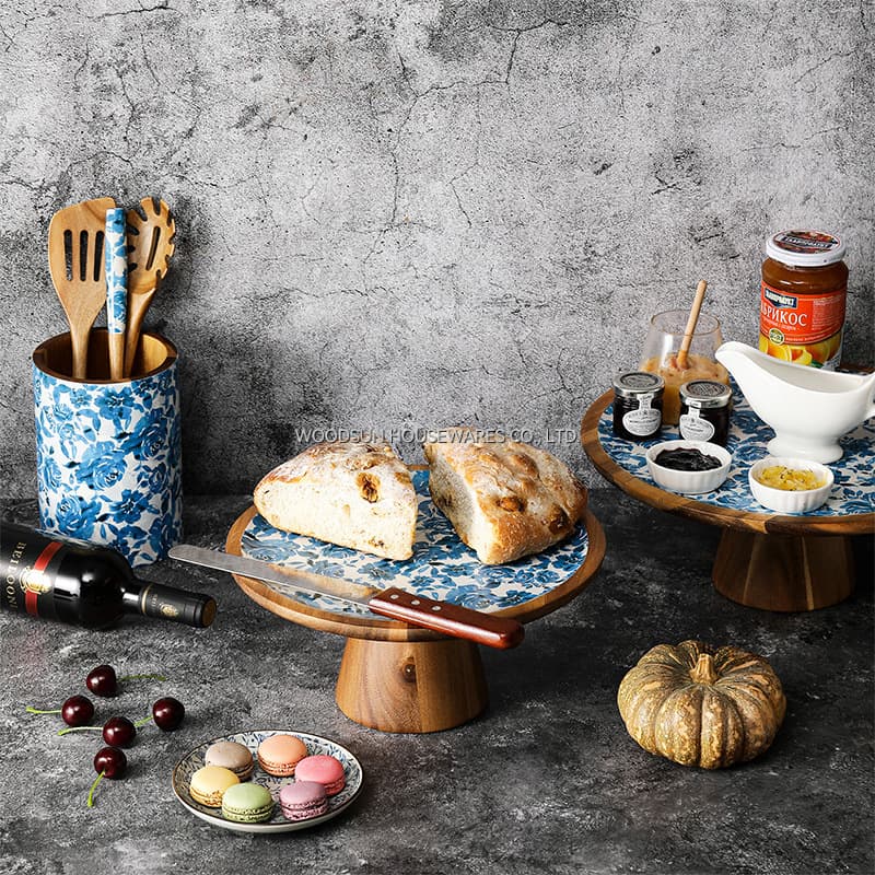 WOODSUN Custom Tall Cake Stand Snack Plate High-End Ins Style