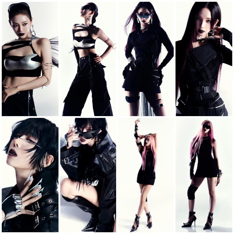 aespa 5th mini album "Whiplash" trailer photo sticker poster Kim Min Jung Ryu Jimin peripherals
