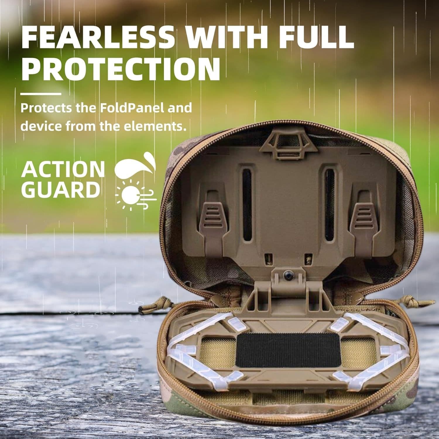 Amazon Tactical Vest Foldable MOLLE Mount Phone Holder Outdoor Military Chest Phone Pouch Wholesale